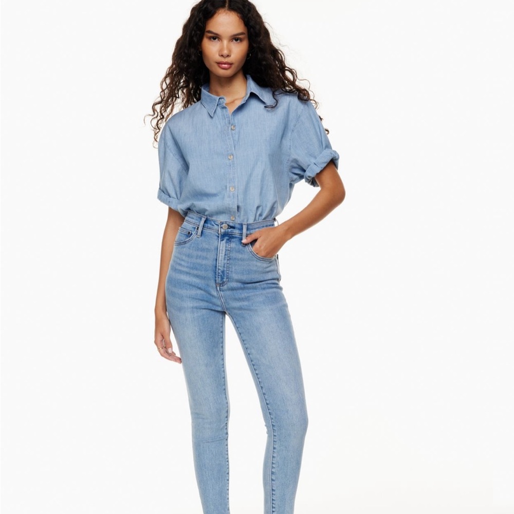Denim Forum Lola High rise Skinny Crop